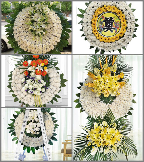 四川成都大邑县花水湾镇千佛村花圈速递